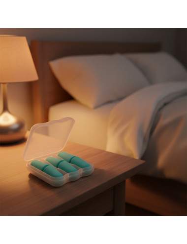 bouchons anti bruit mousse souple avec étui