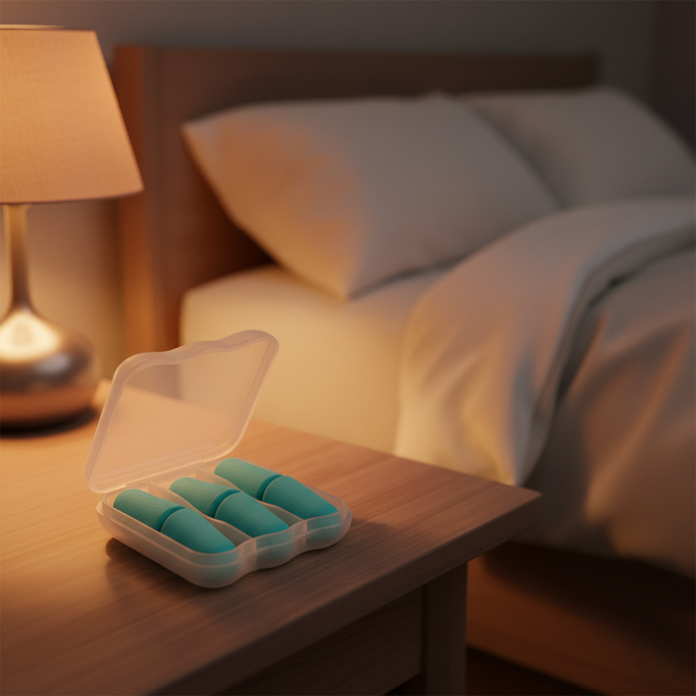 bouchons anti bruit mousse souple avec étui