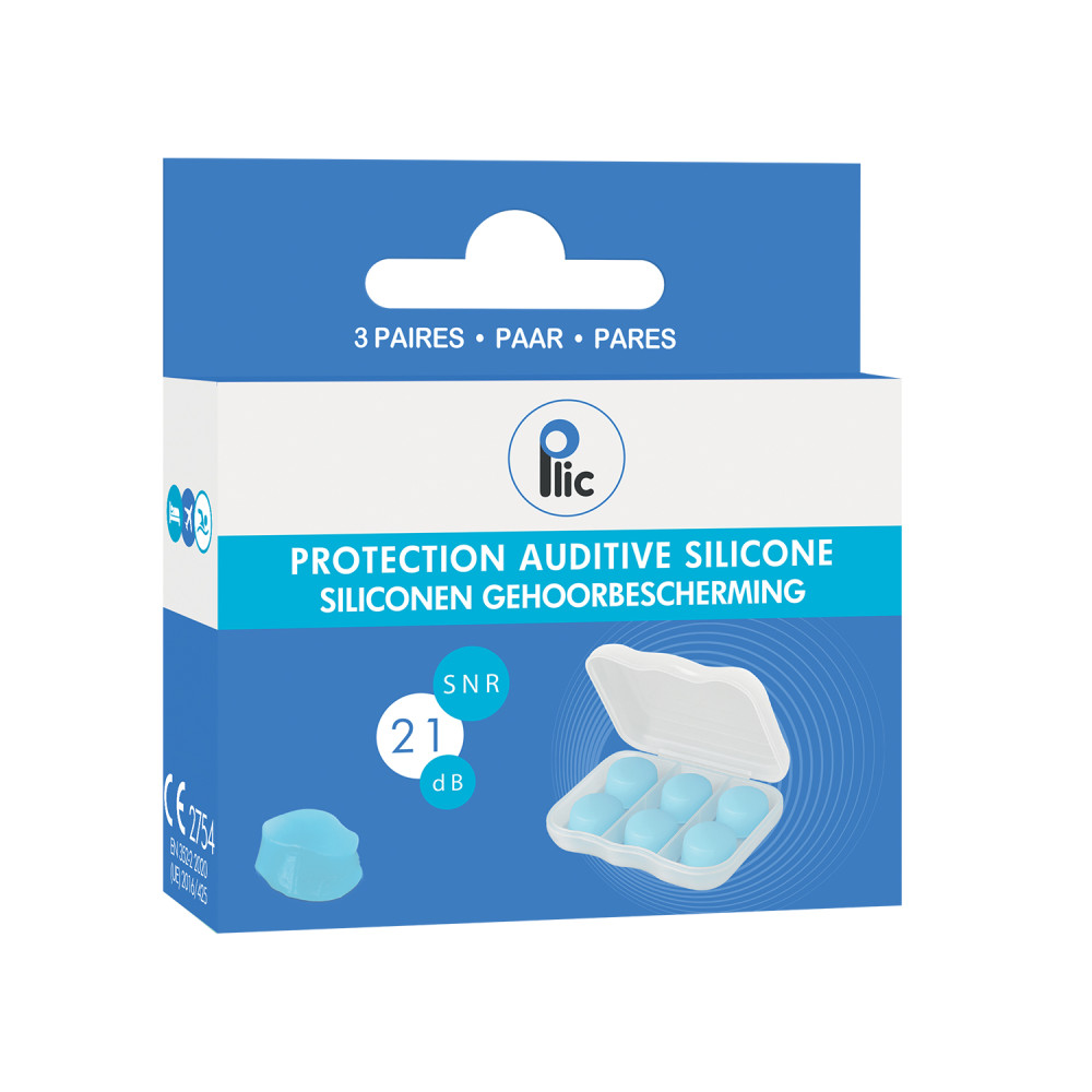 bouchons d’oreilles silicone anti bruit 21 dB