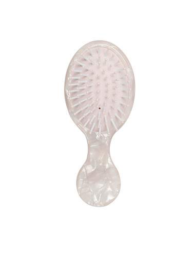 brosse cheveux nacrée voyage 14 cm