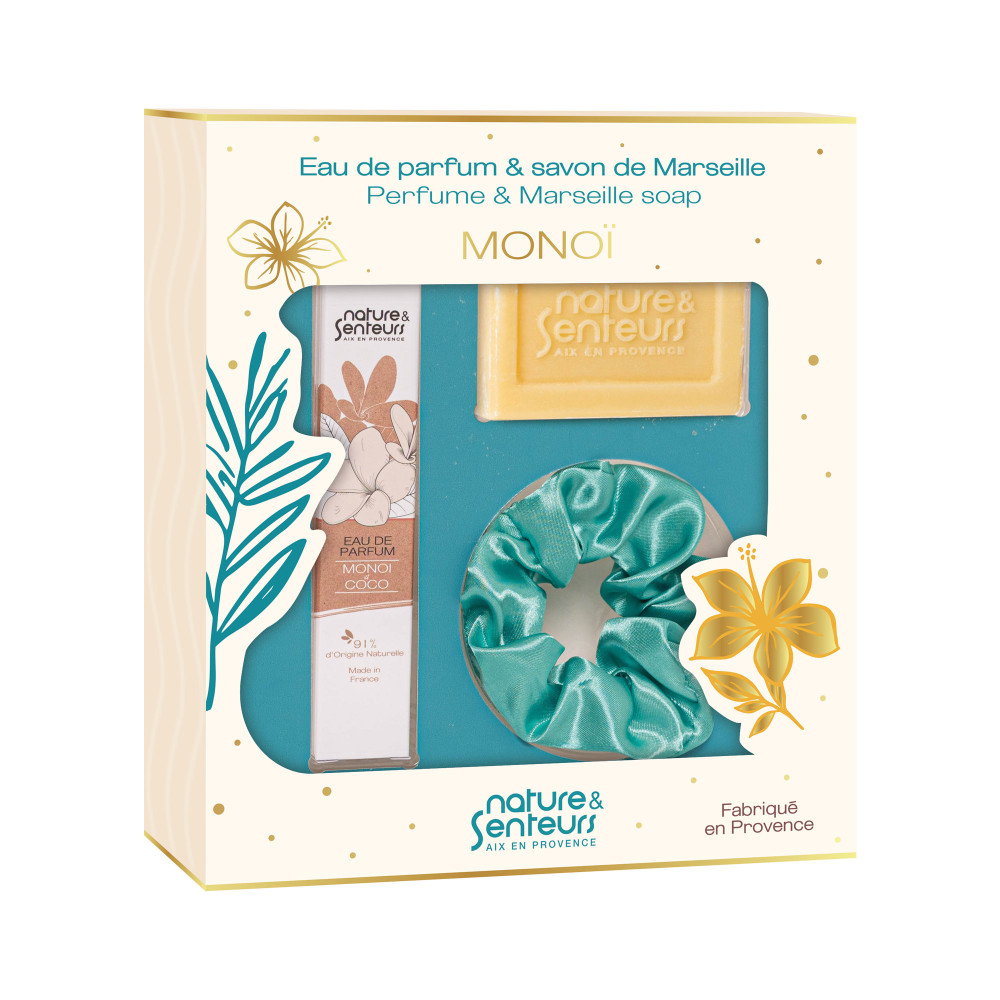 coffret savon monoi