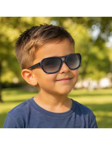 lunettes de soleil enfant 2-4 ans spatial bleu catégorie 3