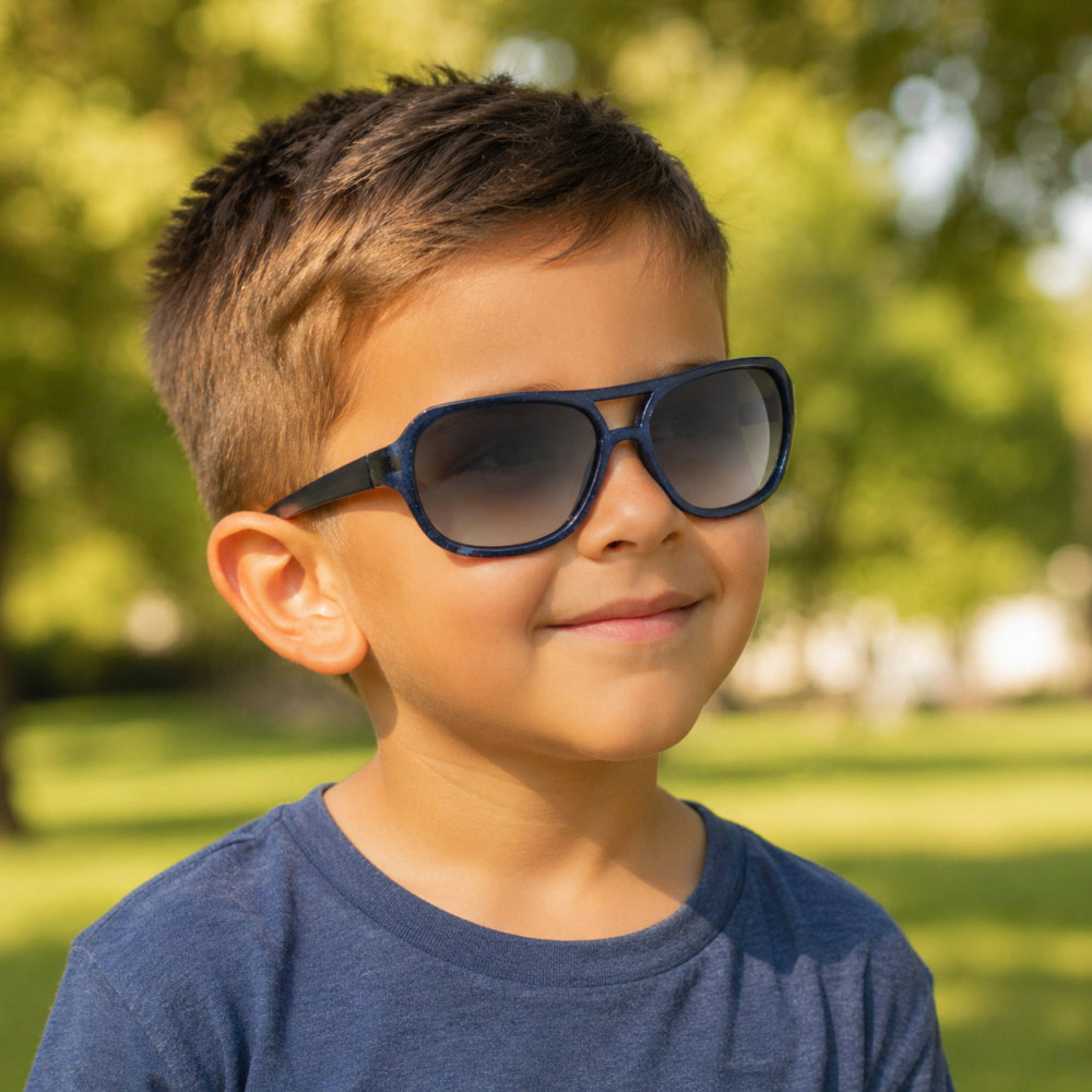 lunettes de soleil enfant 2-4 ans spatial bleu catégorie 3