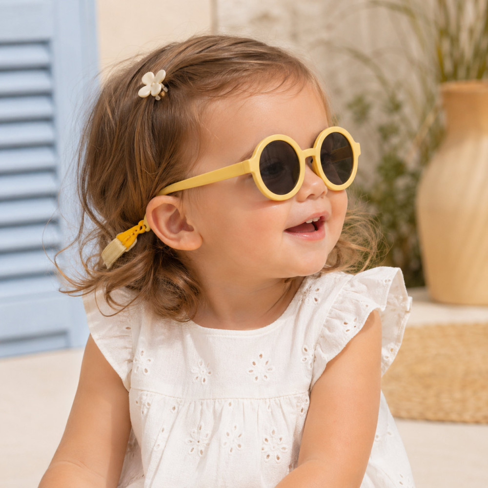 lunettes soleil bébé rondes légères confort quotidien