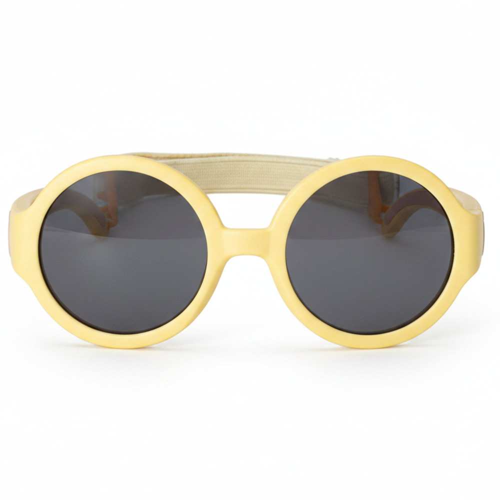 Sunglasses for babies 0-1 year old - round - BABYSSIME - Jaune