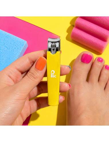yellow toenail clipper rounded tip precision
