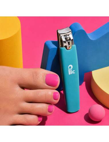 blue toenail clipper rounded tip precision