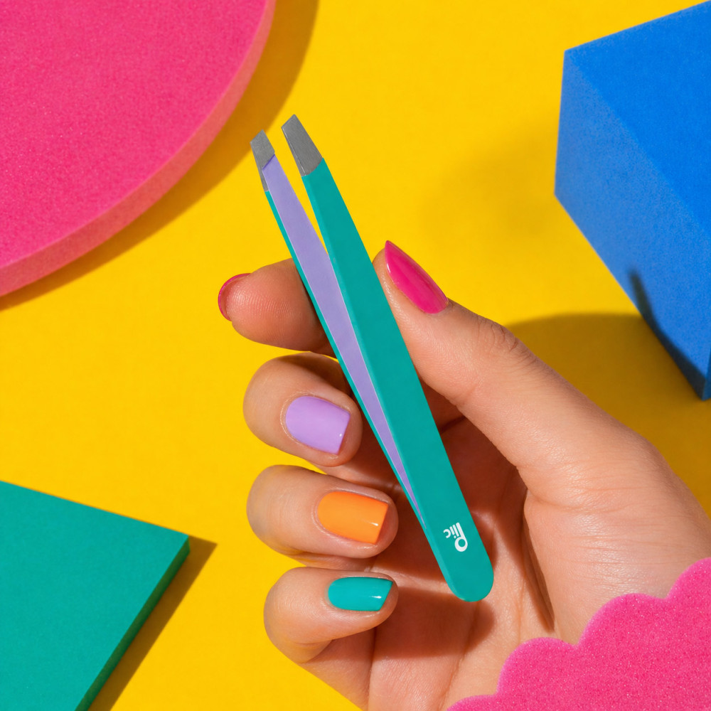 pince à épiler soft touch antidérapante ergonomique