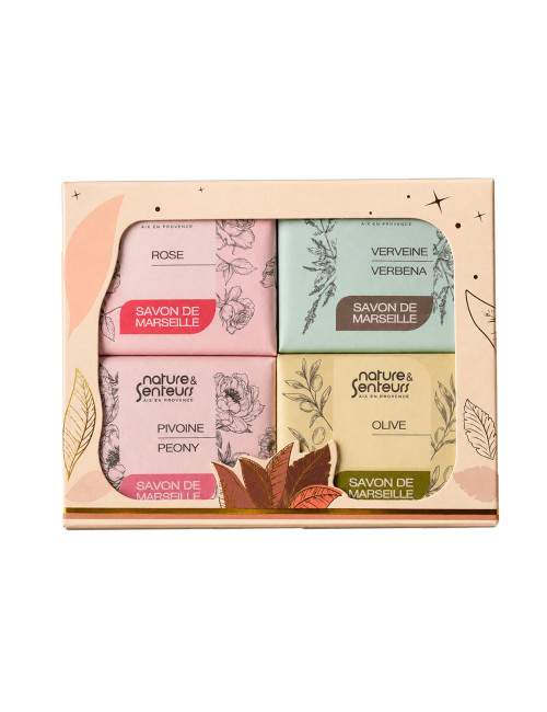 Coffret 4 savons de Marseille