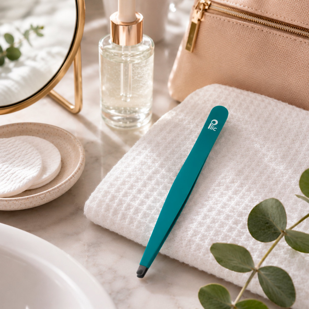 Round tip tweezers for fine hairs