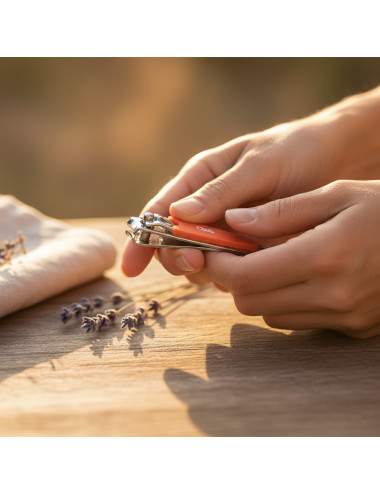 Coupe-ongles corail bec arrondi pour ongles des mains