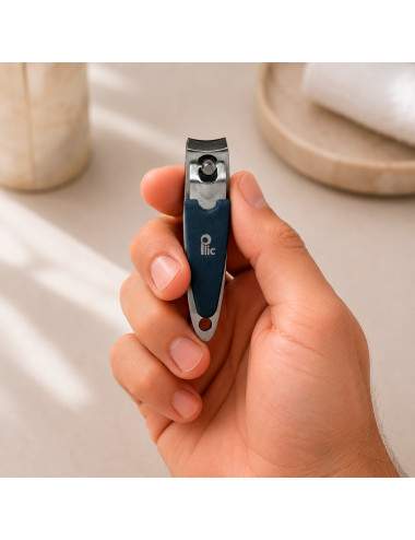 Coupe-ongles bleu foncé bec arrondi pour ongles des mains