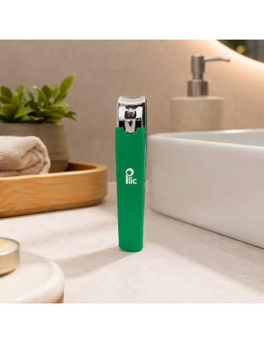 Coupe-ongles pour ongles des pieds vert Soft Touch