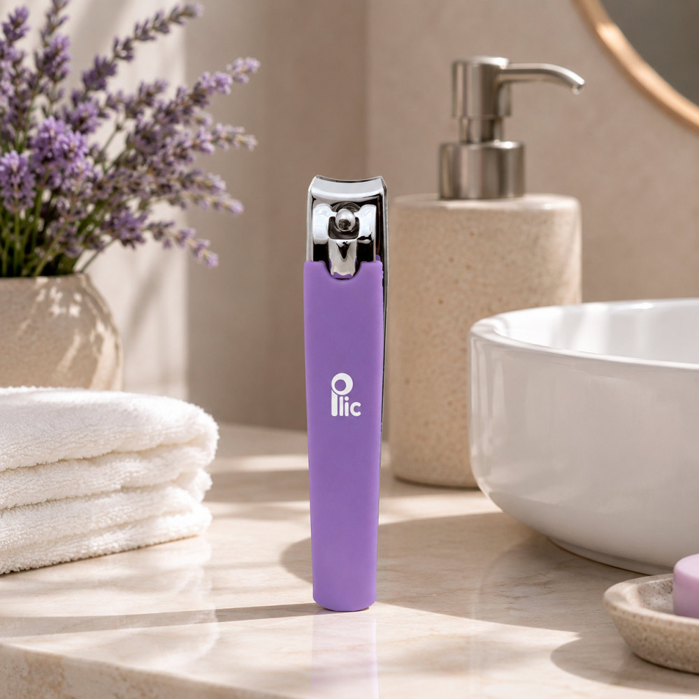 Coupe-ongles violet pour ongles des pieds