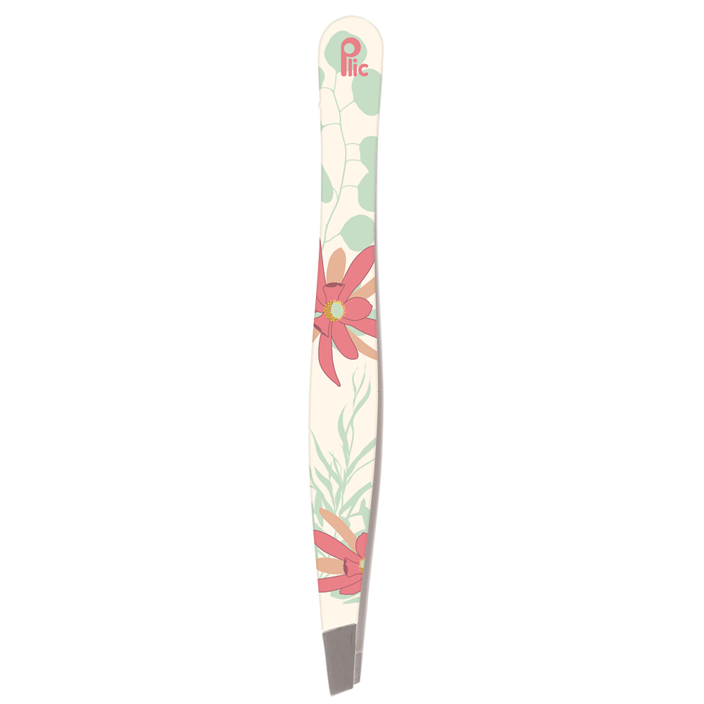 Savanna floral straight tip tweezers