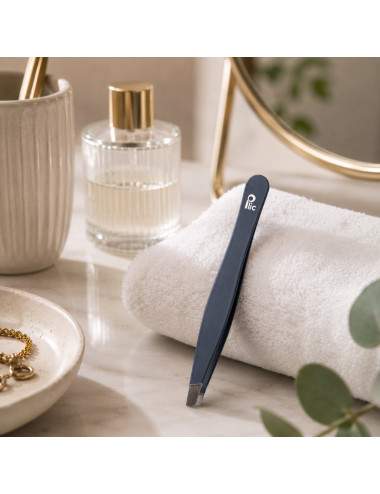 Professional dark blue eyebrow tweezer