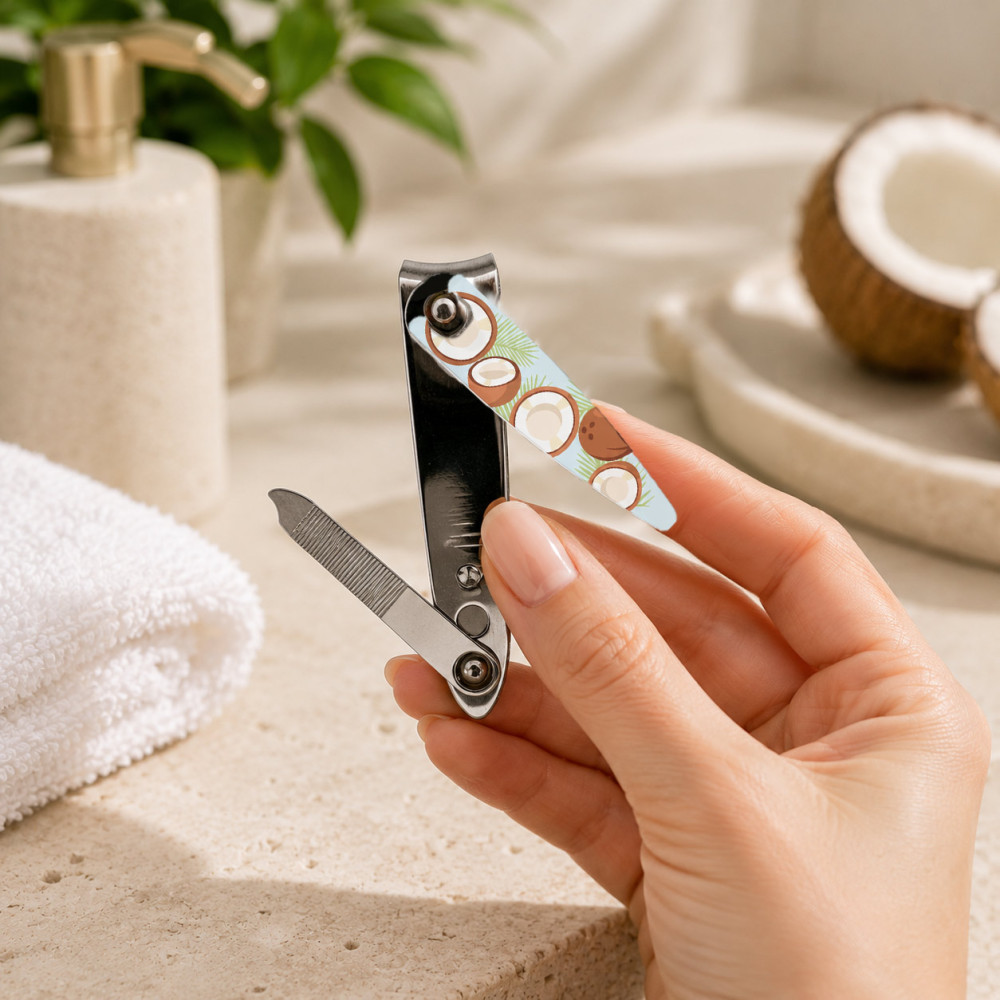 Colorful fruit pattern nail care accessory