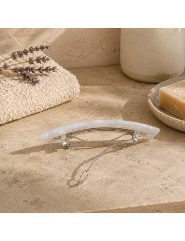 White hair accessory comfortable hold
