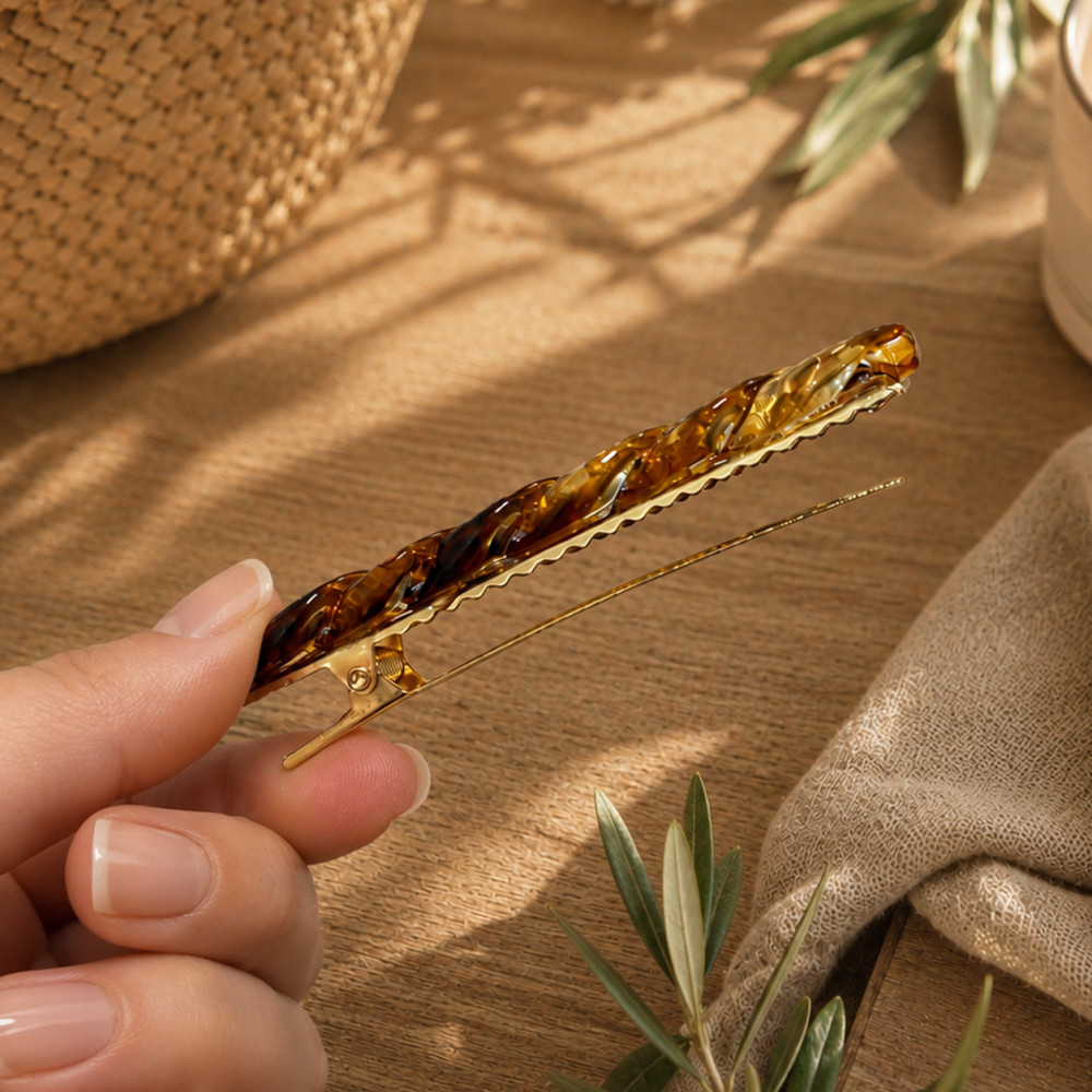 Modern women hair barrette 8.5 cm