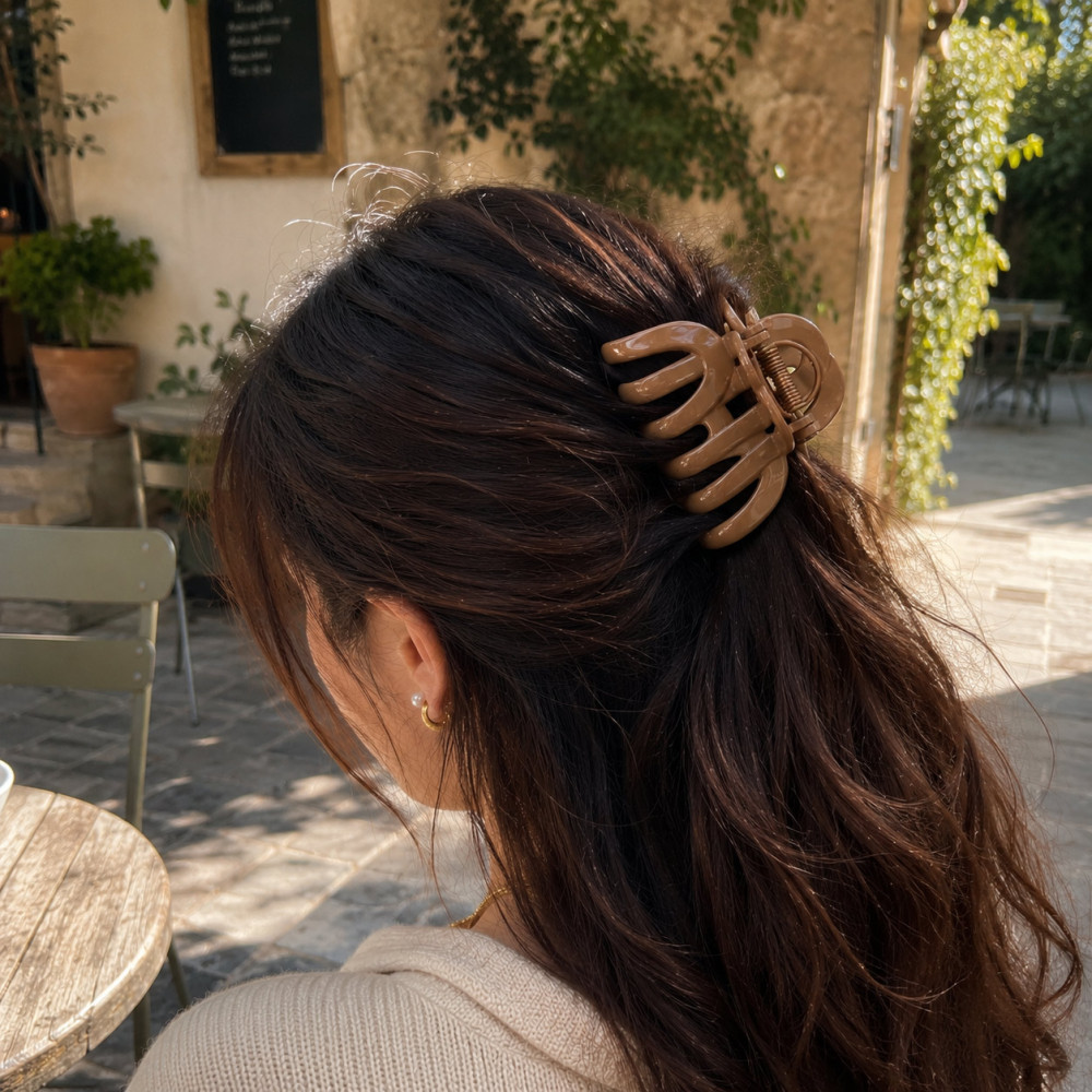 Accessoire coiffure marron maintien confortable