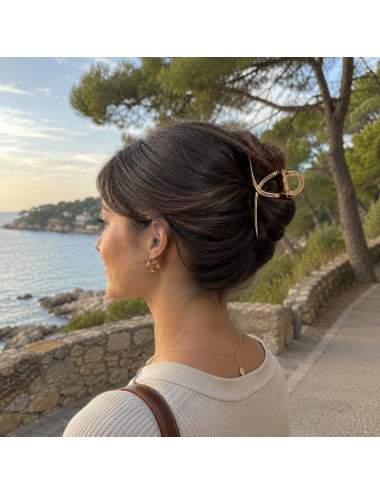 Accessoire coiffure doré grand format