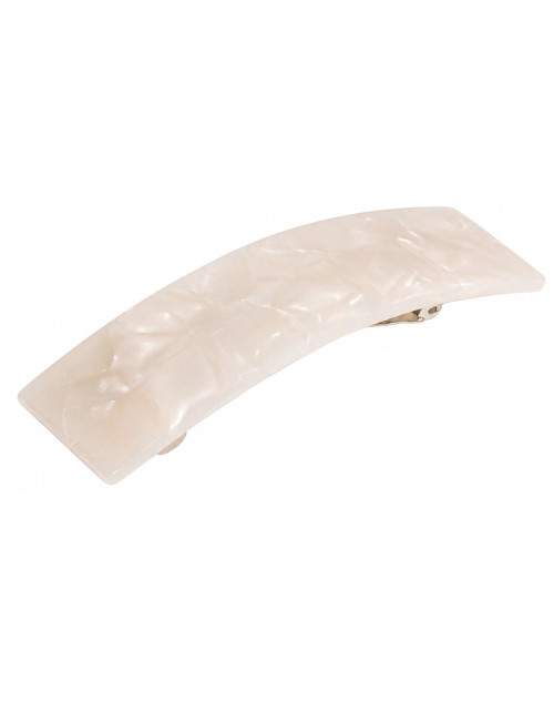 Elegant white pearl hair clip for women