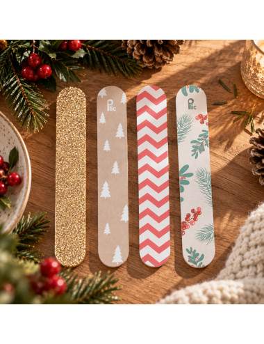 Set of 4 Christmas Foam Nail Files