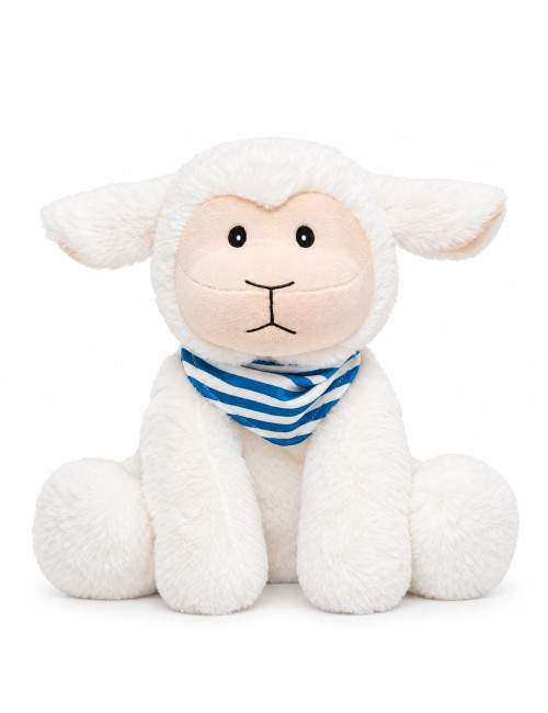 White sheep hot and cold plush heat pad 21 x 25 cm