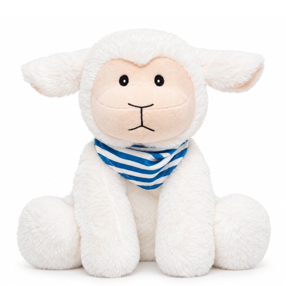 White sheep hot and cold plush heat pad 21 x 25 cm