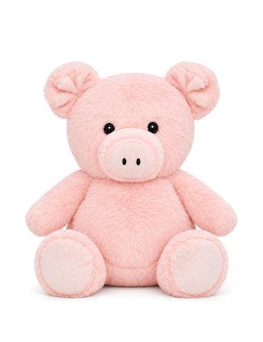 Bouillotte peluche cochon rose chaud froid 27 x 17 cm