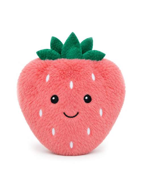 Strawberry hot and cold plush heat pad 16 x 16 cm
