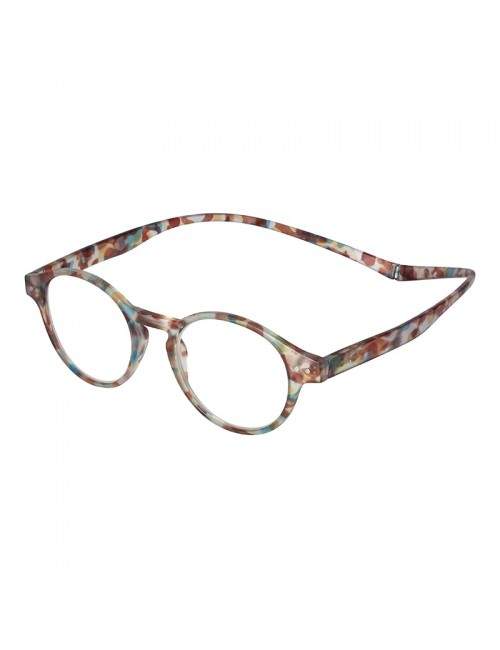 Magnetic reading glasses - FIDELIA round - Ecaille