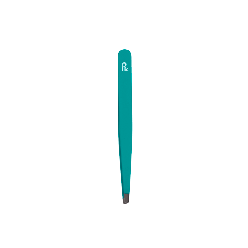 Blue professional round tip tweezers