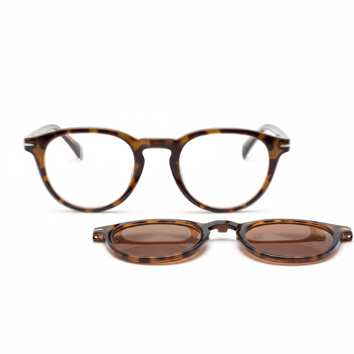 Lunettes de lecture Eclipse Mixte Écaille avec clip solaire